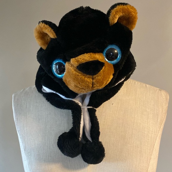 Wild Wear, Big Eyes Critter Cap Animal Fuzzy Beanie One size - Picture 4 of 12